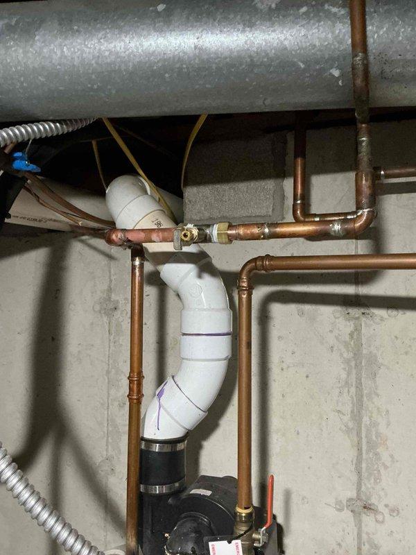 Responded to customer complaint of PCB water leakage from furnace, which was a recurring issue. Upon inspection, identified the source of the leak in the condensate drain system where the P-trap connects to the copper drain lines. Cleaned connections, resealed joints, and verified proper drainage function to resolve the persistent leakage problem.