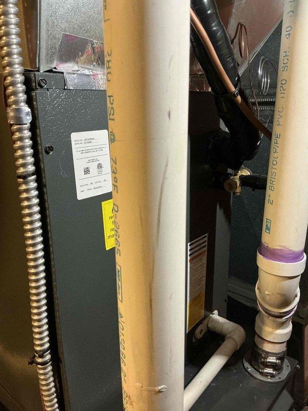 Performed annual furnace inspection on 12-year-old unit with projected maintenance value point of 2025. Visual inspection confirmed proper installation of heating system with appropriate PVC venting and connections. Water heater was also observed to be functioning normally with all plumbing connections intact. No issues requiring immediate attention were identified.