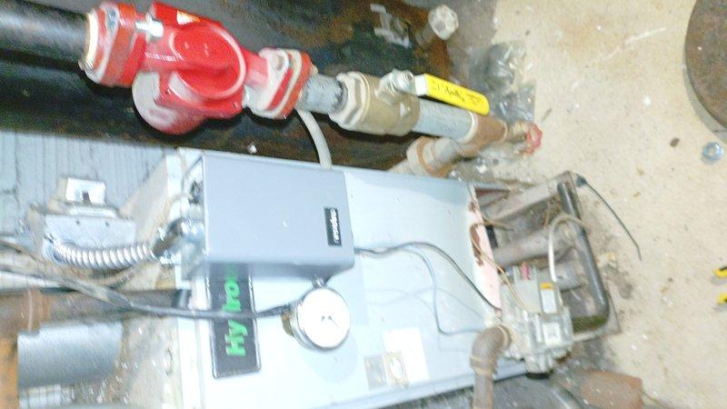 Responded to service call for boiler issues. Successfully replaced defective aquastat on 16-year-old furnace system as requested. Verified proper operation of heating system including pressure readings and control functionality after installation.