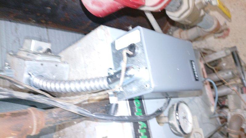 Responded to service call for boiler issues. Successfully replaced defective aquastat on 16-year-old furnace system as requested. Verified proper operation of heating system including pressure readings and control functionality after installation.