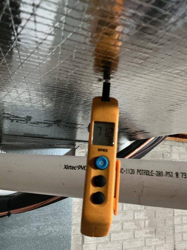 Performed standard furnace tune-up which included inspecting the electrical connections and control board. Measured temperature readings at supply vents (71.3°F) and examined system wiring integrity. Verified proper operation of safety controls and inspected PVC venting system for proper installation and clearances. All components functioning within normal parameters.