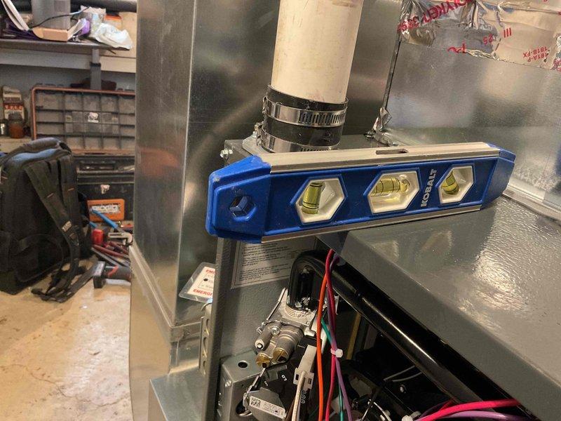 Successfully completed warranty replacement of Amana HVAC system. Installed new furnace unit with proper leveling of PVC connections and secured all ductwork. Verified electrical connections and ensured proper alignment of all components before completing installation.