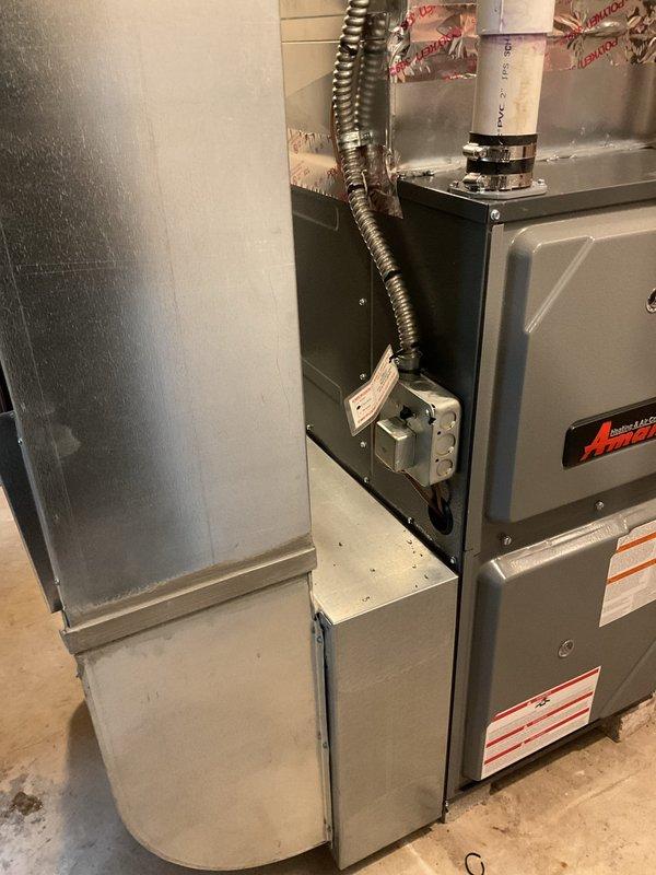 Successfully completed warranty replacement of Amana HVAC system. Installed new furnace unit with proper leveling of PVC connections and secured all ductwork. Verified electrical connections and ensured proper alignment of all components before completing installation.