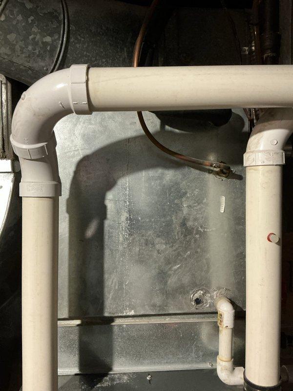Performed scheduled maintenance on Amana furnace system. Inspected furnace components, PVC venting system, and associated ductwork for proper installation and function. All systems operating within normal parameters with no issues detected.
