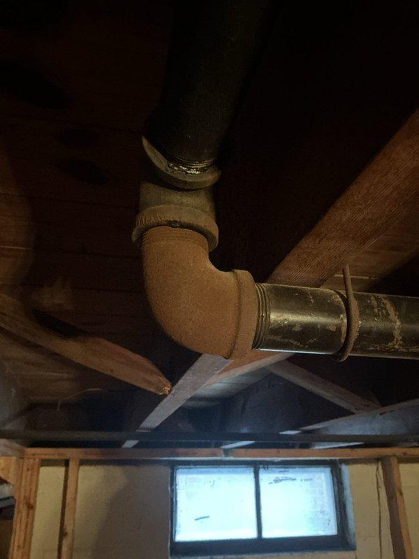 Performed clean and check service on customer's furnace. Inspected plumbing configuration and existing electrical panel in basement to evaluate pipe replacement options as requested. Discussed potential MVP system upgrade with customer but no installation was performed at this time.