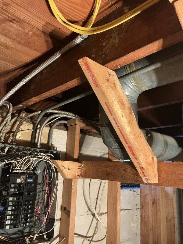Performed clean and check service on customer's furnace. Inspected plumbing configuration and existing electrical panel in basement to evaluate pipe replacement options as requested. Discussed potential MVP system upgrade with customer but no installation was performed at this time.