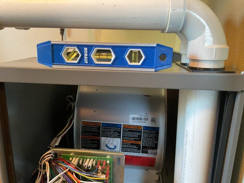 Successfully installed counter flow furnace in customer's home, replacing previous space heating system. Ensured proper leveling of PVC vent connections and verified correct electrical wiring to control board. Removed two existing space heaters as requested upon completion.
