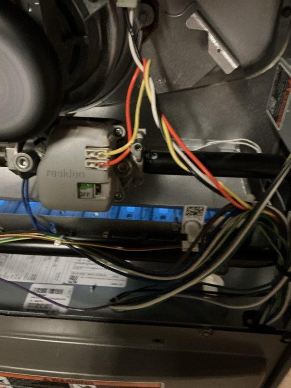 Performed scheduled maintenance on natural gas furnace. Conducted electrical inspection of control board and relay systems using multimeter to verify proper functioning of all components. All connections were secure and operating within normal parameters.