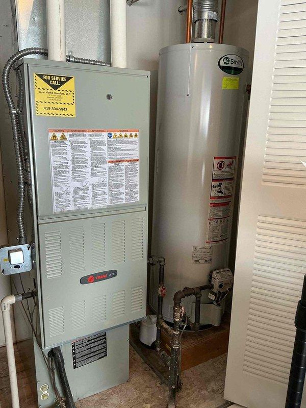 Responded to no heat call for elderly customer with blinking red light on Trane XR furnace. Inspected system and found faulty pressure switch causing safety lockout. Reset system, cleaned connections, and verified proper operation with normal flame sequence. Unit now functioning correctly and providing heat.