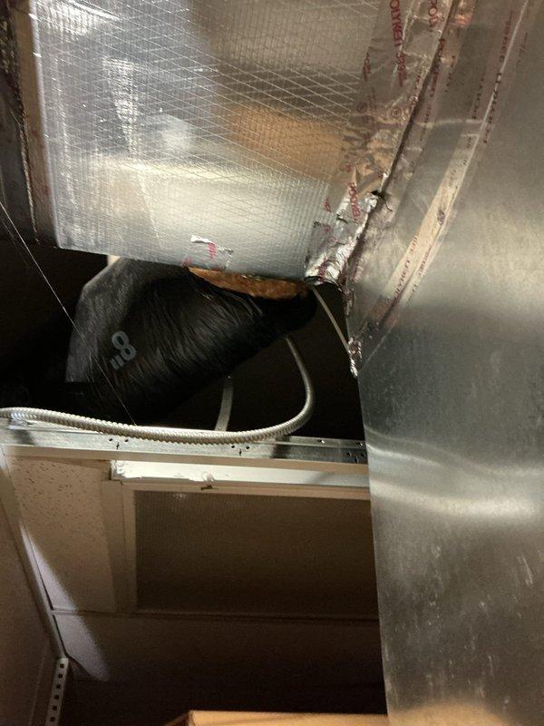 Responded to no heat call for 10+ year old system. Upon inspection, found severely degraded insulation on refrigerant lines and ductwork. Replaced damaged insulation material and sealed exposed areas to prevent energy loss. System now operating properly with improved thermal efficiency.