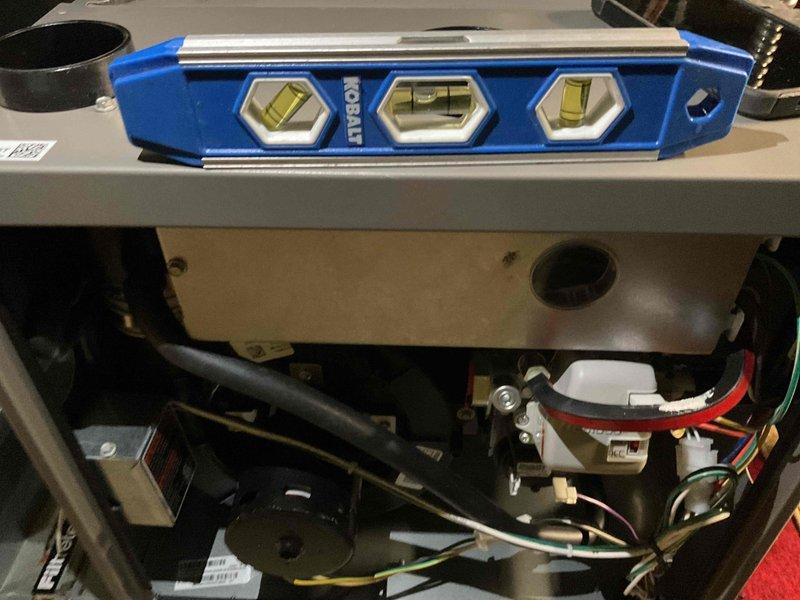 Successfully installed a Lennox 96% efficient 70k BTU upflow gas furnace with required metal spacer. System installation included a 17-gallon humidifier with humidistat, Honeywell WiFi T6 thermostat, and replacement of approximately 20 feet of 2" venting below ceiling level. Verified proper leveling of unit and inspected basement/crawl space area during installation process.