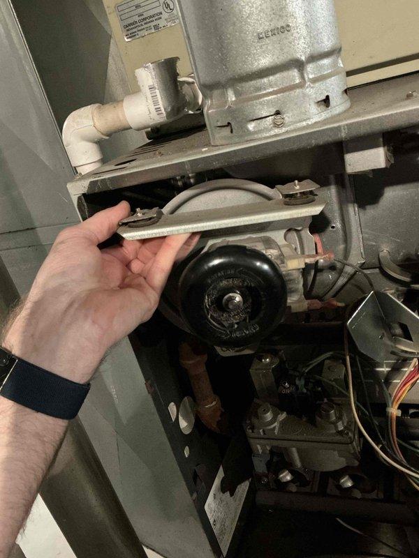 Responded to no-heat call for residential property with Goodman furnace (model FERN55) less than 10 years old. Diagnostic testing revealed faulty igniter preventing system startup. Replaced igniter assembly, verified proper ignition sequence, and confirmed all system operations. Unit now functioning properly with consistent heat output.