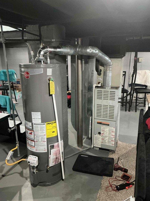 Responded to no-heat call for residential property with Goodman furnace (model FERN55) less than 10 years old. Diagnostic testing revealed faulty igniter preventing system startup. Replaced igniter assembly, verified proper ignition sequence, and confirmed all system operations. Unit now functioning properly with consistent heat output.