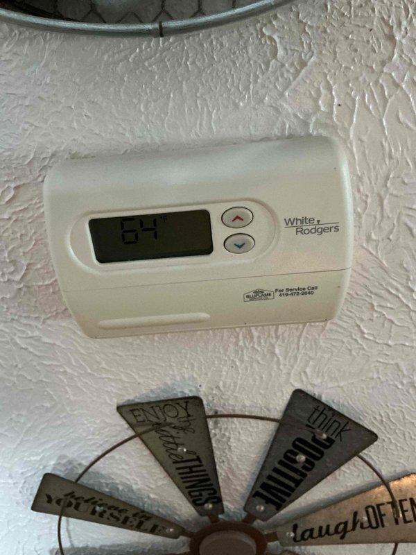 Responded to no heat service call. Diagnosed issue with pilot light ignition. Communicated with customer that gas line appears to be locked. Thermostat was confirmed functioning correctly at 64°F. Left instructions to contact Brian for repair authorization and to notify tenant prior to return visit.