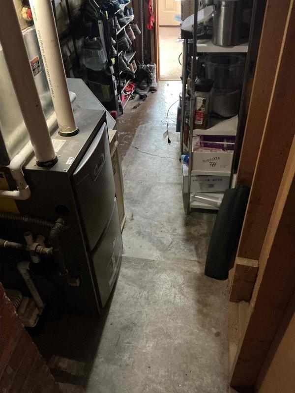 Performed routine maintenance on a 4-year-old natural gas furnace. Inspected system components and connections in the utility room. Service was rescheduled at customer's request to the 4th.