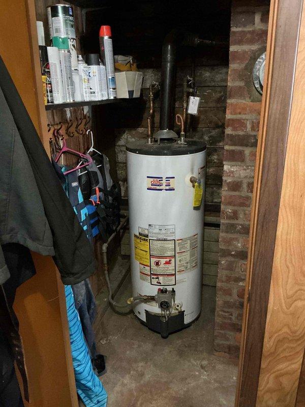Performed routine maintenance on a 4-year-old natural gas furnace. Inspected system components and connections in the utility room. Service was rescheduled at customer's request to the 4th.
