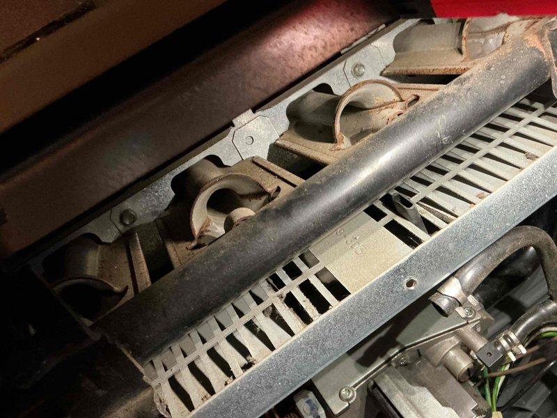 Responded to no heat call for furnace blowing cold air. Diagnosed faulty ignition module indicated by red indicator light. Replaced defective ignition control and verified proper flame ignition sequence. System now operating normally with consistent heat output.