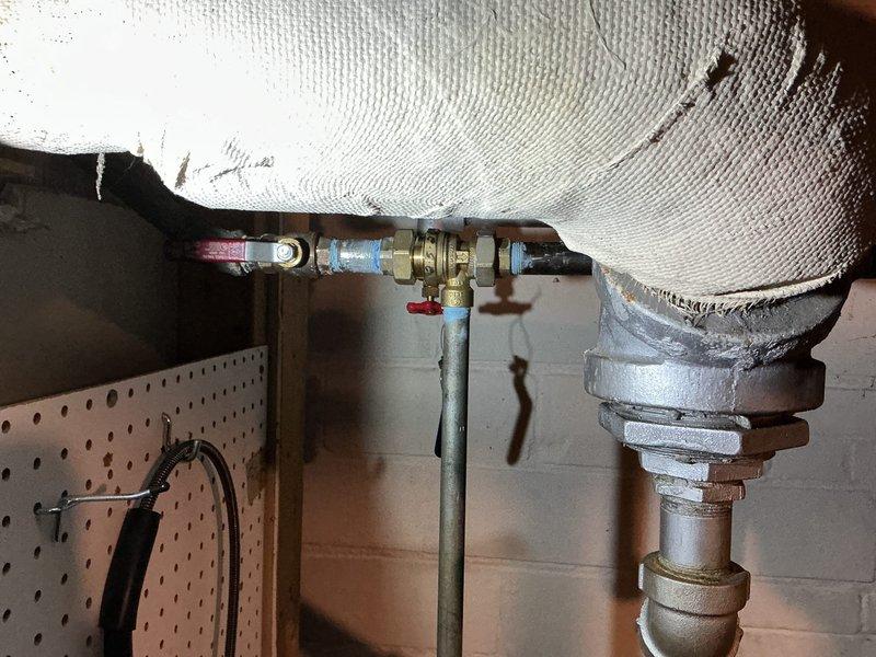 Performed complete hydronic system safety component upgrade including installation of new combination pressure reducing valve/backflow preventer, replacement of automatic air vent, and installation of new pressure relief valve. System was properly refilled, air purged from all zones, and full operational testing confirmed proper boiler system function with appropriate pressure regulation and protection components now in service.