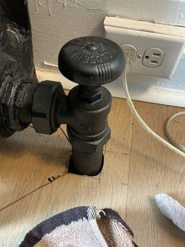 Performed diagnostic service on heating system to address customer-reported radiator valve leakage and unbalanced radiators. Inspected both radiator valves, finding corrosion and mineral buildup at connection points. Repaired leaking valve, balanced radiator system, and verified proper operation of boiler and circulation.