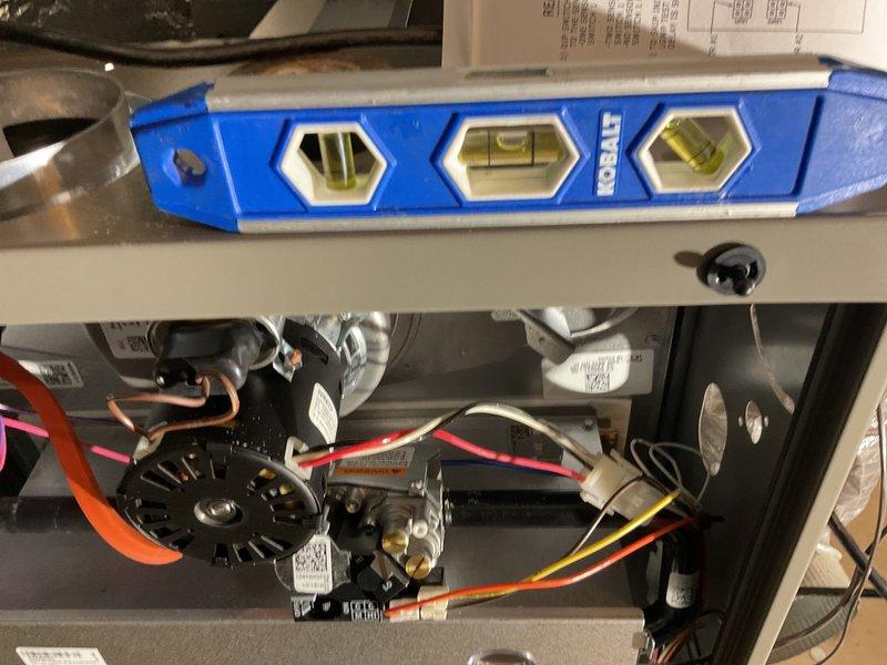 Successfully installed a Signature series 80% efficient 110kbtu furnace with required metal spacer adaptation. Added 5" filter rack and configured Honeywell WiFi thermostat for remote temperature control. Verified proper leveling and electrical connections during installation to ensure optimal system performance.