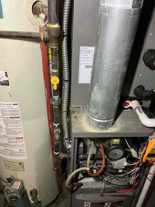 Performed diagnostic inspection on malfunctioning furnace that wasn't maintaining temperature. Identified dust accumulation in ductwork and examined electrical components including wiring connections. Cleaned system and restored proper operation to ensure consistent heating performance.