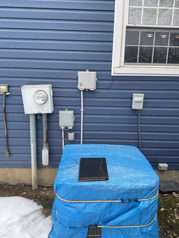 Performed diagnostic assessment of existing Carrier furnace system and exterior HVAC unit (currently weatherproofed with protective tarp). Evaluated system condition, ductwork connections, and ventilation components as part of recurring maintenance service under MVP plan. Identified potential system replacement options to be presented in formal estimate.