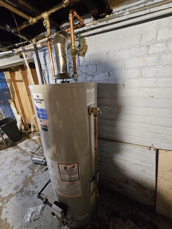 Successfully installed a new AC package system with a Honeywell WiFi thermostat, including a 40-gallon Bradford White water heater. Work included installing a new 30-amp circuit with 20' of #10 wire, placing the AC unit on a new equipment pad in the rear of the house between the porch and TV antenna, and running a 3/4" lineset approximately 25' in length.