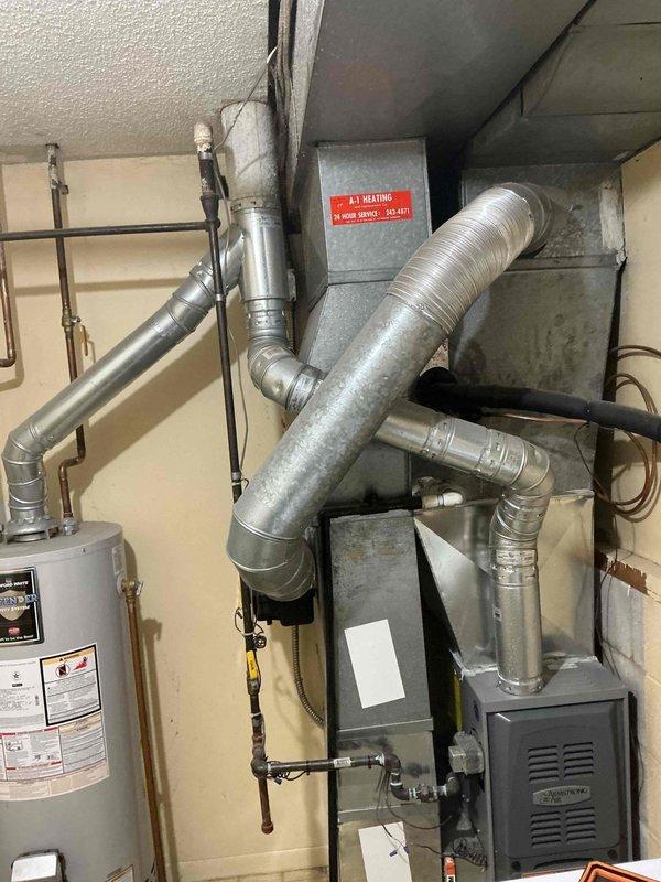 Responded to no-heat call for furnace with failure to operate. Diagnostic inspection revealed inoperative motor/fan assembly with visible wiring issues. Replaced blower motor and performed system check to restore proper operation of the heating system.