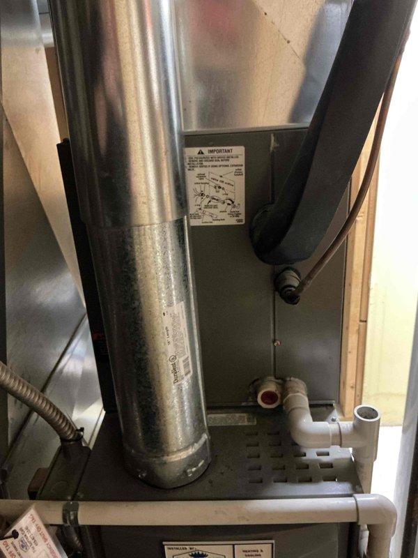 Performed routine maintenance on 8-year-old gas furnace including inspection of heat exchanger, burner assembly, and ventilation system. Checked Bradford White water heater for proper operation and safety. All systems functioning normally with no issues detected.