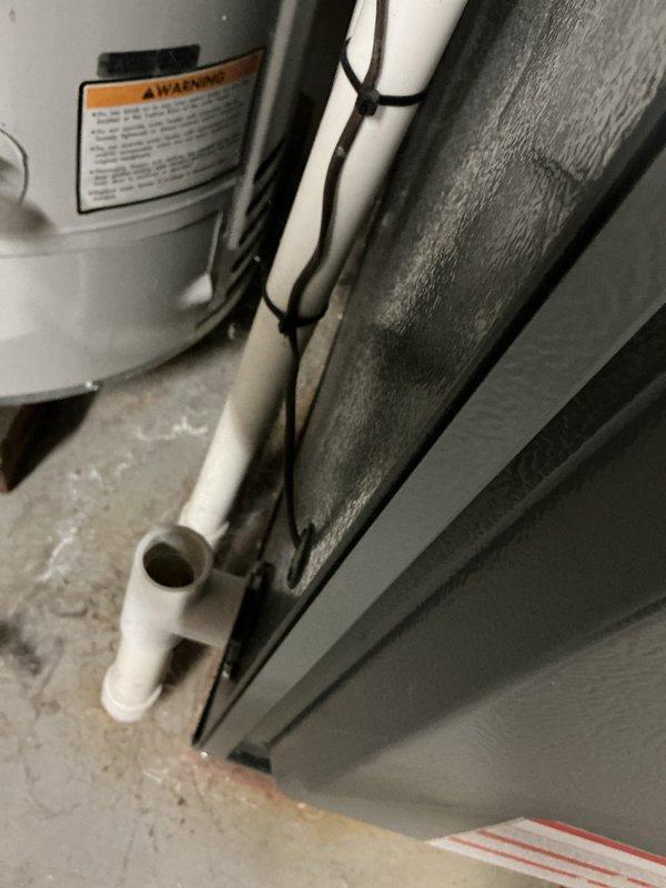 Performed scheduled furnace maintenance on 1-5 MVP unit. Conducted airflow measurements showing 22 degrees at register, indicating proper function. System components, including PVC condensate drainage and ductwork, were inspected and found to be in good working order.