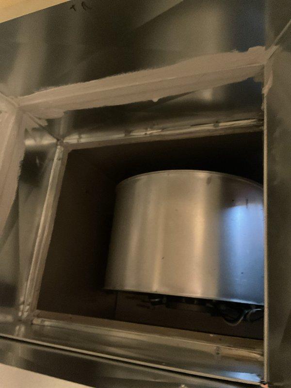 Responded to a failed inspection call back for an HVAC installation. Upon inspection, identified improper sealing of ductwork connections with visible gaps at metal seam joints. Applied appropriate HVAC-rated sealant to all ductwork connections and ensured proper seating of the blower assembly within the housing to meet code requirements.