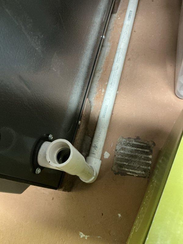 Completed scheduled furnace tune-up service. Inspected electrical connections and wiring, confirming proper terminations at control board. Examined condensate drainage system including PVC piping and connections for proper installation and function.
