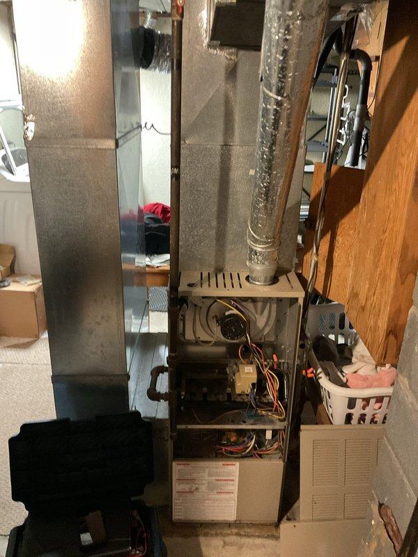 Completed comprehensive diagnostic assessment of non-operational furnace system. Inspection revealed irreparable failure of critical components necessitating full replacement. Recommended complete furnace replacement including integration with existing ductwork system and humidifier to restore heating functionality.