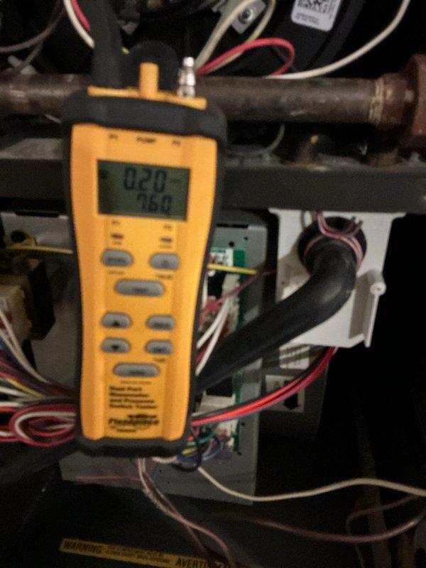 Performed scheduled furnace maintenance at 8AM, including comprehensive system inspection with temperature readings (114°F at supply vents) and pressure measurements (760 PSI). Inspected all ventilation points and provided customer with quotation for recommended duct cleaning service.