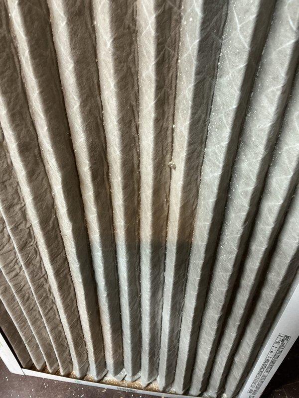 Responded to no-heat call for furnace service during scheduled 1:00-5:00 PM appointment. Inspection revealed significantly dirty filter requiring replacement, which was restricting proper airflow. After installing new filter, tested system operation to confirm proper heating function and restored normal operation.