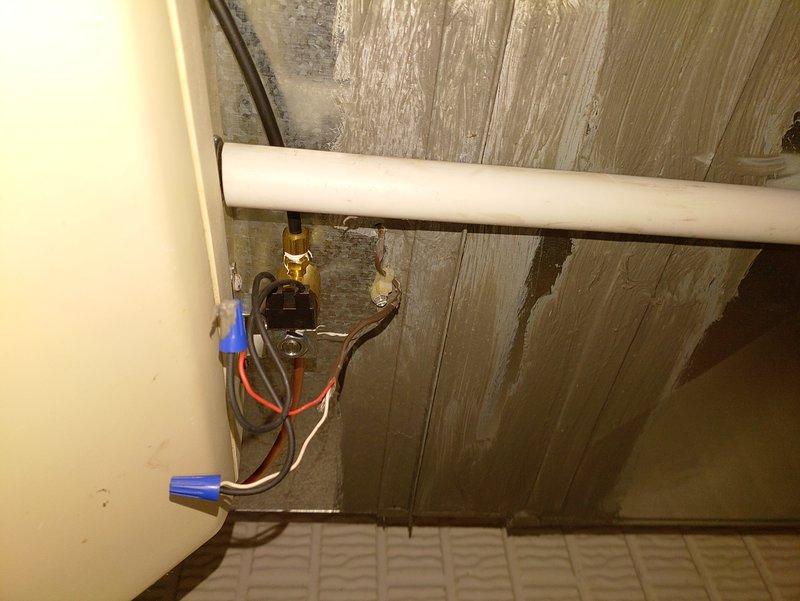 Completed humidifier repair including installation of electrical connections and plumbing components. Installed insulated ductwork and secured all connections with appropriate fittings and valves. All necessary parts were available on truck and the repair was successfully completed with photographic documentation.