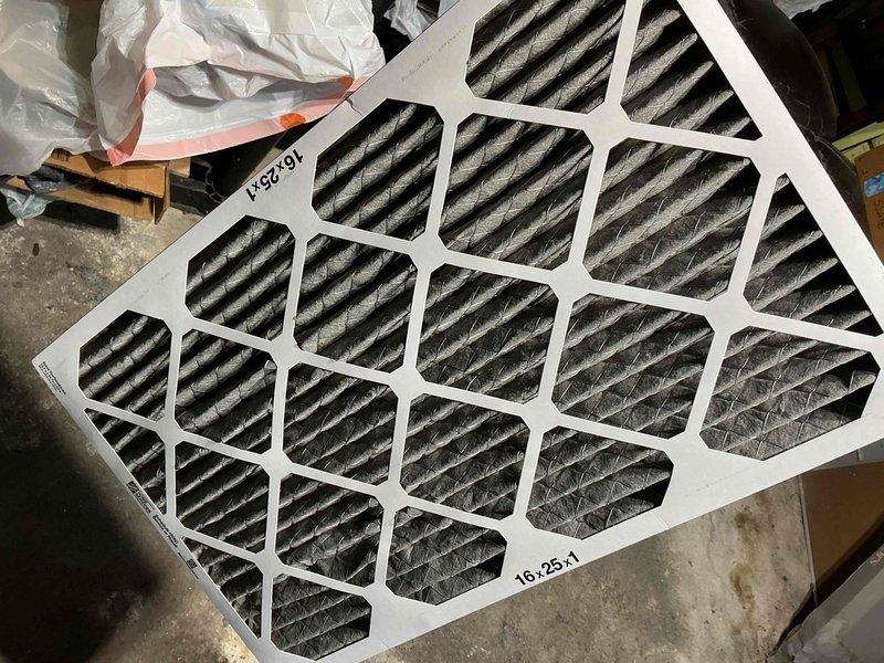 Performed annual furnace maintenance on 4-year-old system. Inspected circuit board, electrical connections, and blower motor assembly. Replaced dirty air filter (16.25x1) with new one. Noted that Maintenance Value Plan (MVP) has expired; service was completion of previously scheduled maintenance obligation.