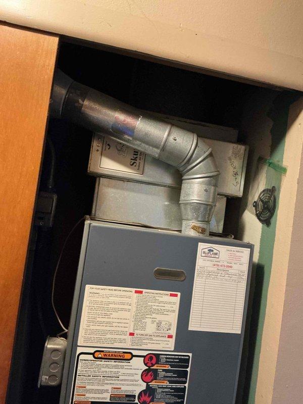 Diagnosed and repaired excessive noise from 15-year-old residential furnace blower assembly. Removed and replaced worn blower motor, ensuring proper installation of all components and connections to existing ductwork. System now operating at normal noise levels with restored functionality.