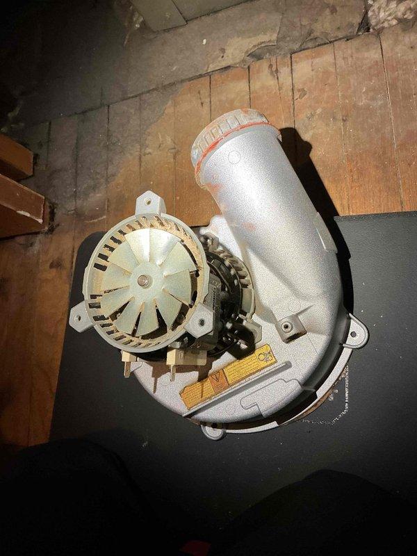 Diagnosed and repaired excessive noise from 15-year-old residential furnace blower assembly. Removed and replaced worn blower motor, ensuring proper installation of all components and connections to existing ductwork. System now operating at normal noise levels with restored functionality.