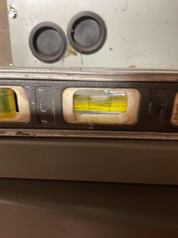 Completed installation of an upflow 96% efficient 70,000 BTU furnace, including installation of a metal condensate pump and Honeywell T6 Pro thermostat. All components were properly leveled and secured according to manufacturer specifications.