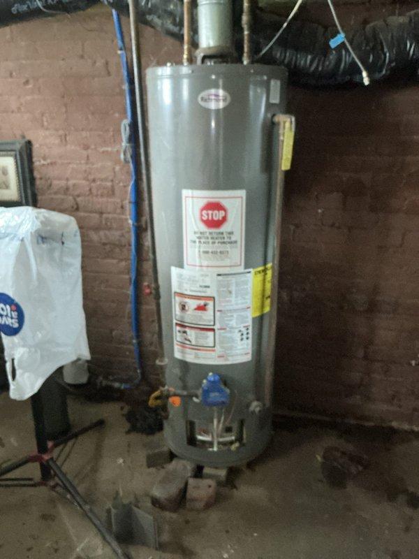 Performed post-flood assessment of furnace and hot water tank to determine viability for insurance claim purposes. Upon inspection, the water heater appeared properly installed with all connections intact, while the furnace was examined with access panel removed to check internal components including wiring, control board, and mechanical parts. Both systems were evaluated for water damage and operational integrity.