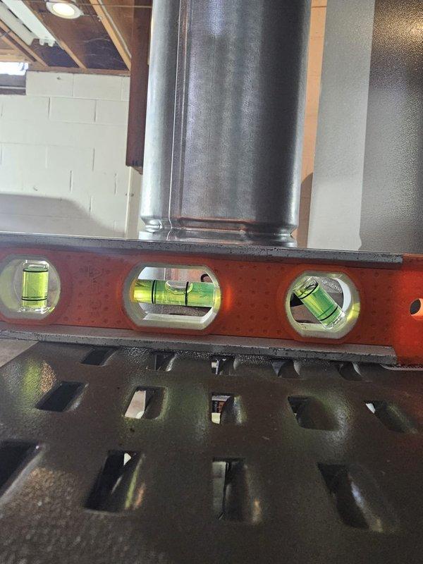 Successfully installed a complete Lennox 14.3 SEER 3-ton 80% 90kBTU split gas system with all required components including upflow furnace, cased coil, filter rack, and humidifier. Verified proper leveling of equipment and completed all necessary electrical and gas connections, ensuring the system was properly aligned and functioning according to manufacturer specifications.
