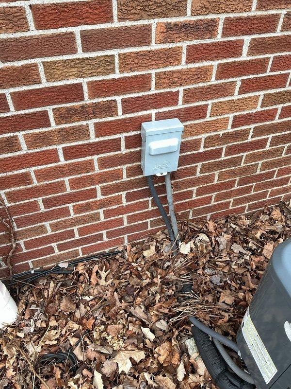 # Service Report

Responded to service call for furnace reported as disconnected in recently purchased home. Upon arrival, investigated electrical disconnect box mounted on exterior brick wall and traced power supply to heating system. Inspected basement mechanical room and identified water heater installation but found no furnace unit present at property. Communicated findings to appropriate contacts regarding absence of furnace equipment, as home appears to be equipped only with water heating system and no forced air heating unit requiring reconnection or repair.