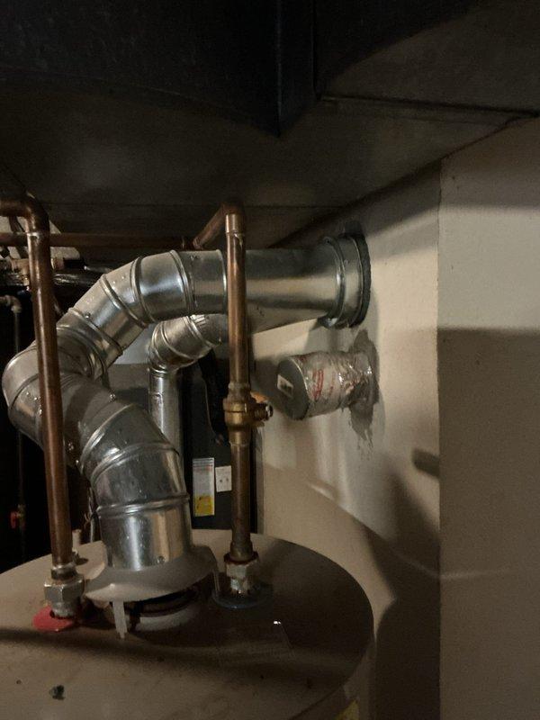 # Service Report

Responded to service call for furnace reported as disconnected in recently purchased home. Upon arrival, investigated electrical disconnect box mounted on exterior brick wall and traced power supply to heating system. Inspected basement mechanical room and identified water heater installation but found no furnace unit present at property. Communicated findings to appropriate contacts regarding absence of furnace equipment, as home appears to be equipped only with water heating system and no forced air heating unit requiring reconnection or repair.