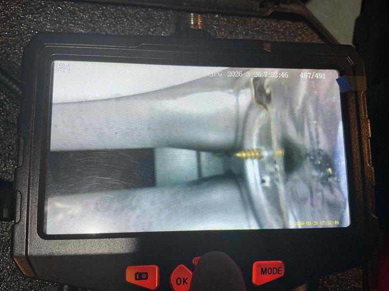 Completed MVP heating maintenance and performed comprehensive system inspection using borescope camera to examine interior ductwork and connections. Visual inspection revealed system components and identified that unit will require MVP replacement. Customer expressed interest in scheduling air conditioning maintenance service.