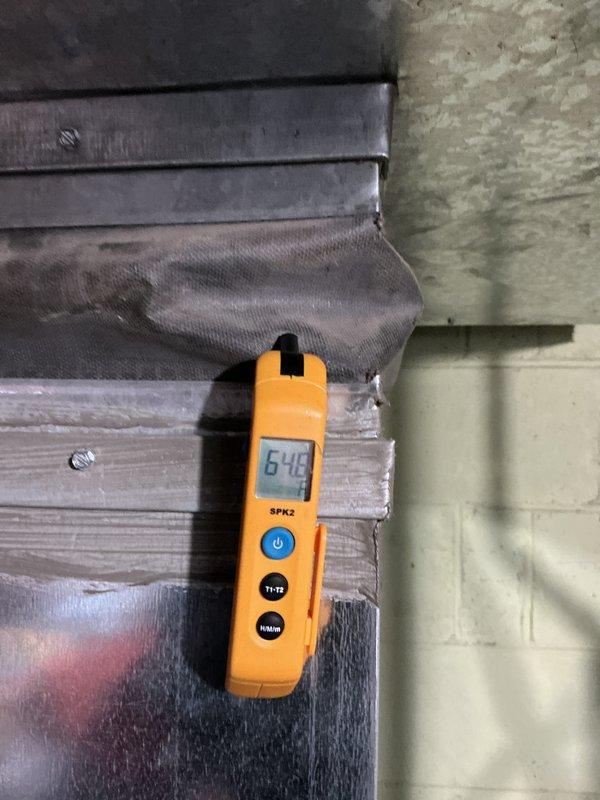 Performed AC system startup and verification following installation. Measured supply air temperature at 64°F using digital thermometer at air handler, confirmed proper cooling operation with visible condensation on evaporator coil indicating adequate refrigerant charge and heat exchange. Inspected and verified electrical disconnect box with fuses properly seated and secure, ensuring safe power supply to outdoor condensing unit.