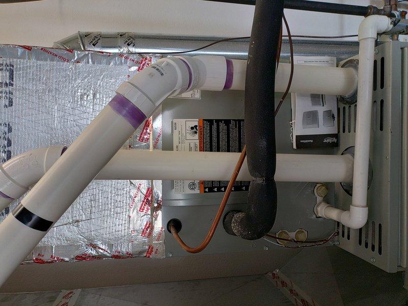 Completed comprehensive heating and cooling maintenance on 7-year-old HVAC system. Performed full tune-up inspection of furnace air handler unit and air conditioning system, checking all operational components, electrical connections, refrigerant lines, condensate drainage, and safety controls to ensure optimal performance for the upcoming season.