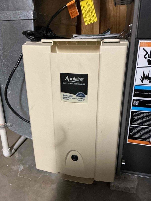 Completed comprehensive cooling maintenance on a 20-year-old Lennox HVAC system. Performed standard preventive maintenance procedures including inspection of refrigerant lines, cleaning of Aprilaire Model 5000 electronic air cleaner, and verification of all system components. All equipment found operational with humidifier and ductwork connections secure and functioning properly.