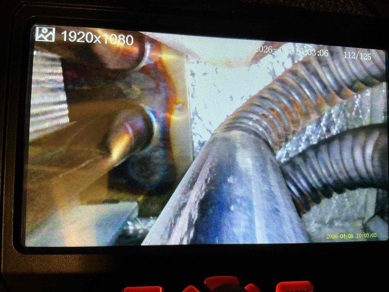 Completed heating maintenance on system over 10 years old. Performed thorough inspection of ductwork and ventilation components, documenting interior conditions with photographic evidence. Interior duct surfaces showed accumulation of dirt, debris, and moisture-related discoloration requiring attention, while flexible ducting connections were assessed for proper installation and airflow integrity.