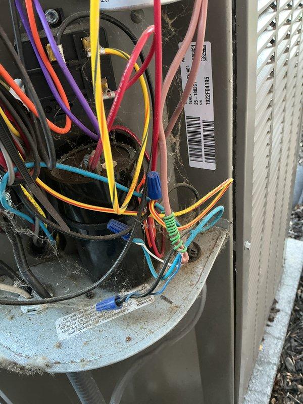 Completed preventive maintenance on two furnace systems, approximately three years old. Performed standard inspection procedures including checking electrical connections, testing safety controls, and verifying proper system operation. Photographed equipment installations including exterior disconnect box and control wiring configurations for service records. Customer expressed strong interest in enrolling in a maintenance membership program for ongoing service coverage.